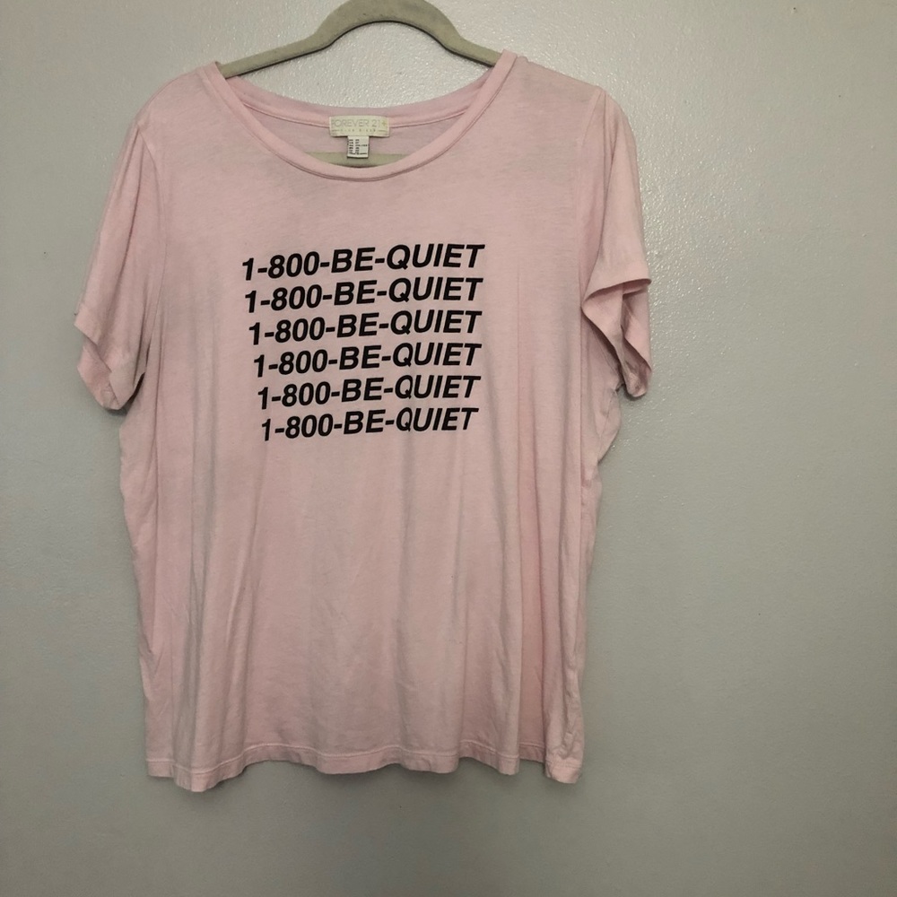 Forever 21 graphic T-shirt pink